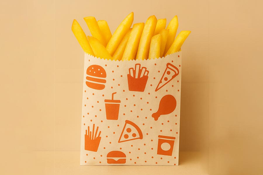 Торбички за хамбургери, дюруми и пържени картофи - Vivona