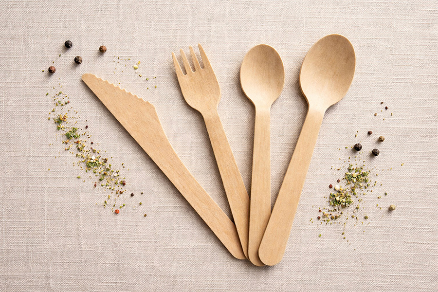 Tahta Çatal Kaşık Bıçak Seti - Vivona